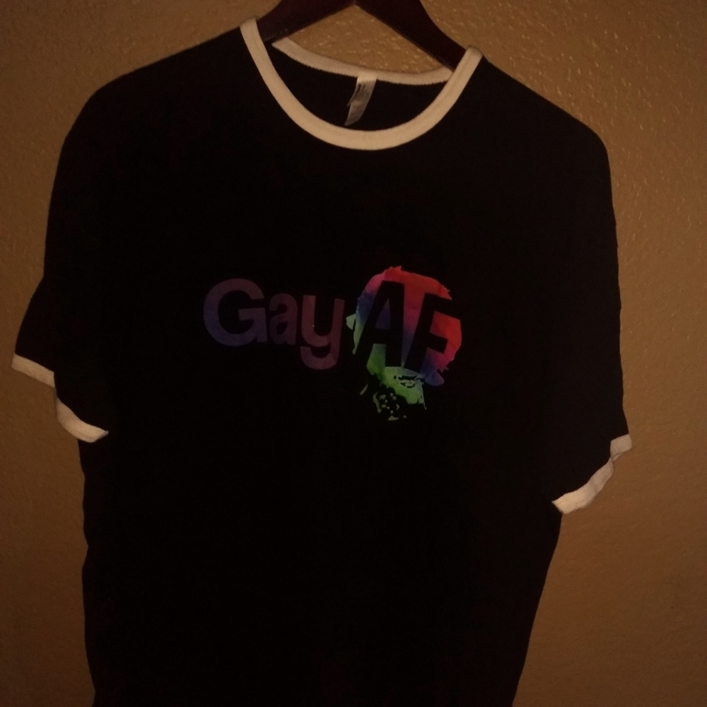 Gay AF RINGER TEE